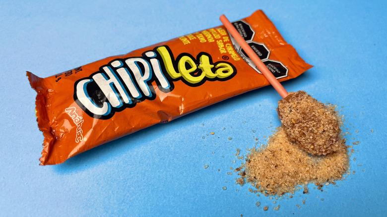 A chili sugar covered orange Chipileta pop