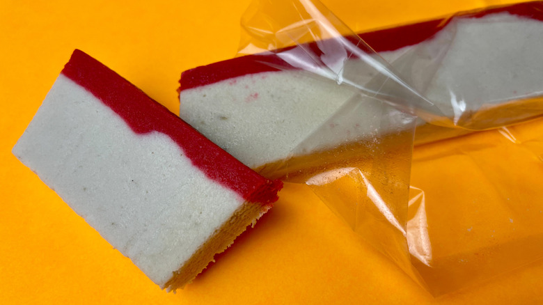 An open bar of Jamoncillo de Pepita pumpkin seed fudge