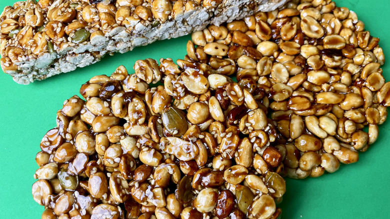 Palanquetas peanut brittle and mixed nut bars and candy