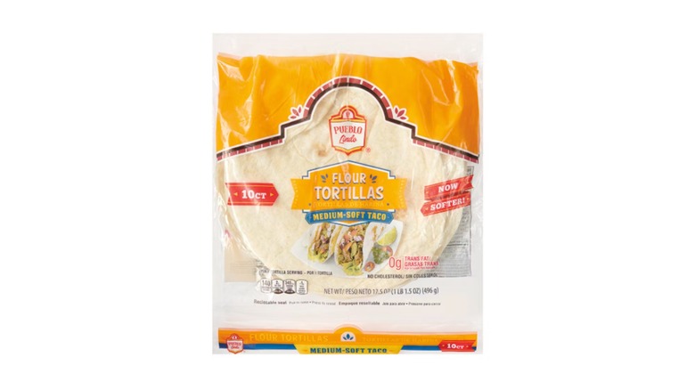 Pueblo Linda flour tortillas from Aldi