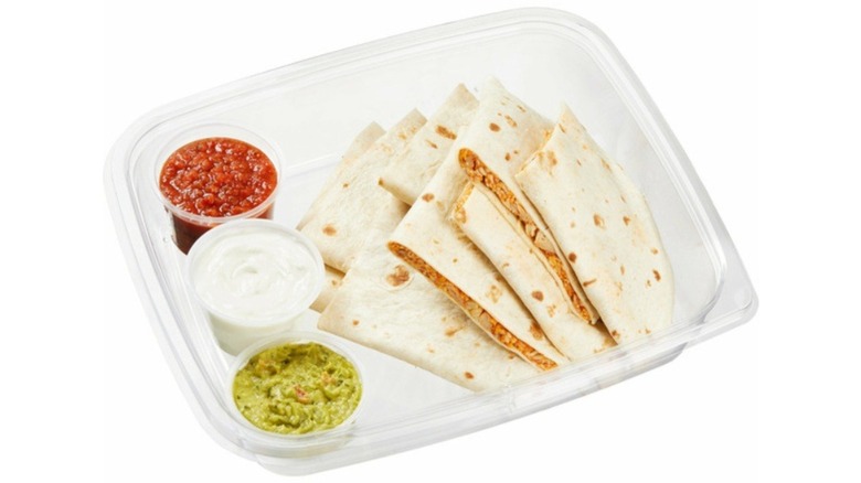 package of Costco deli quesadillas