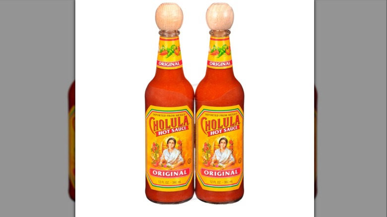 bottles of Cholula hot sauce