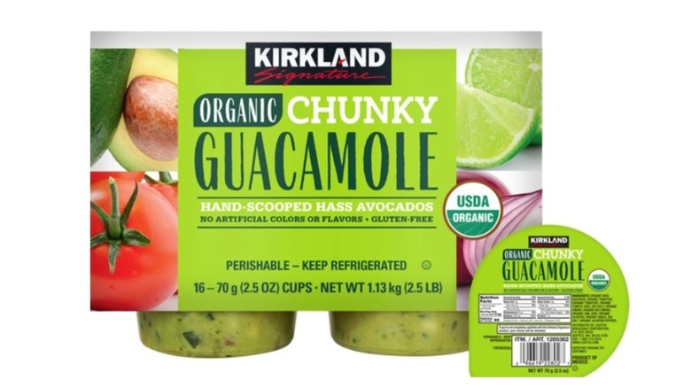 box of Costco guacamole packets