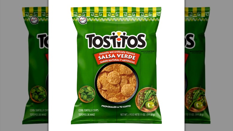 bag of Tostitos Salsa Verde