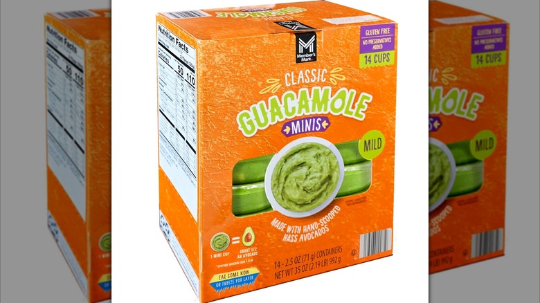 Box of Member's Mark guacamole minis