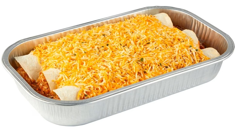Foil pan of Member's Mark enchiladas