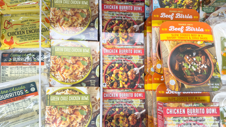 Trader Joe's frozen Mexican entree selection