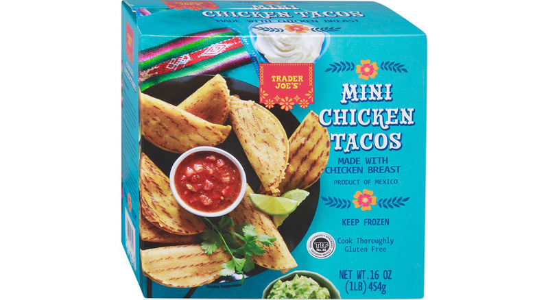 box of Mini Chicken Tacos