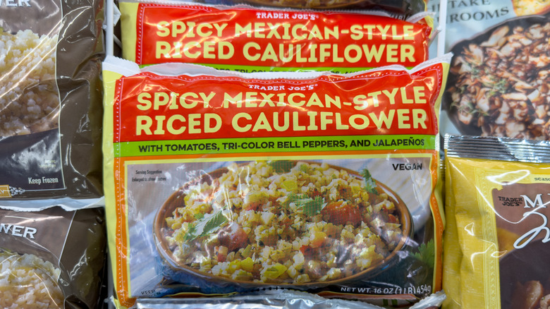 bags of Spicy Mexican-Style Riced Cauliflower