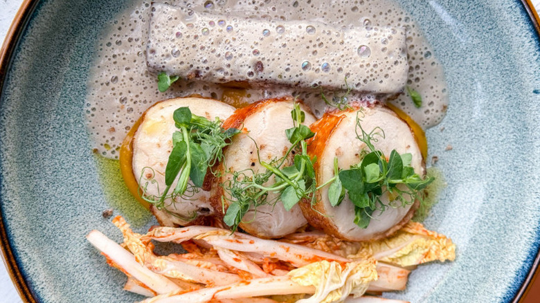 High-end Mexican food carefully arranged on a plate