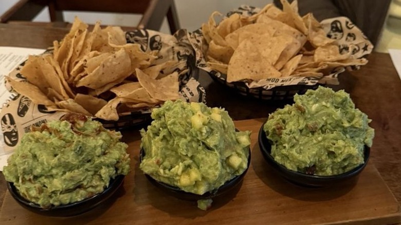 crab, pineapple, and smoked trout guacamole
