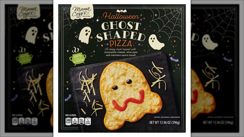 halloween ghost shaped pizza