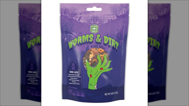 bag of halloween themed trail mix