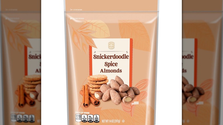 Bag of snickerdoodle flavored almonds