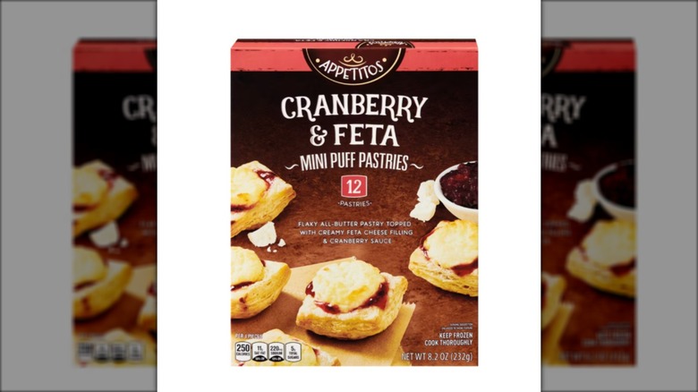 box of cranberry feta frozen puff pastries