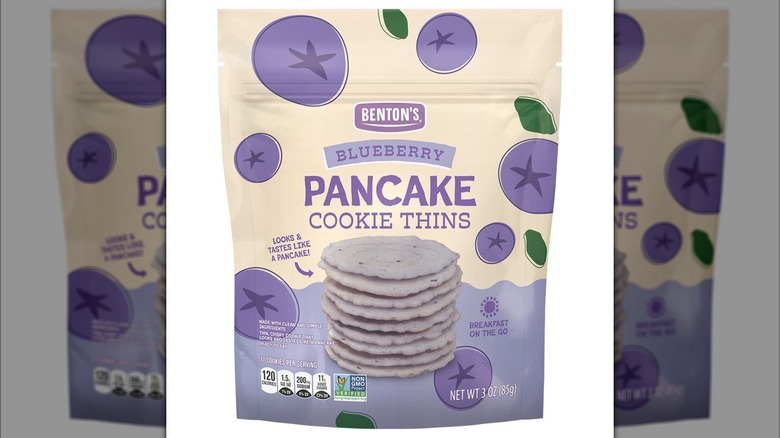 Bentons bluberry pancake cookie thins unopened