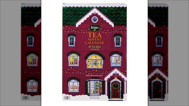advent calendar with assortment of tea