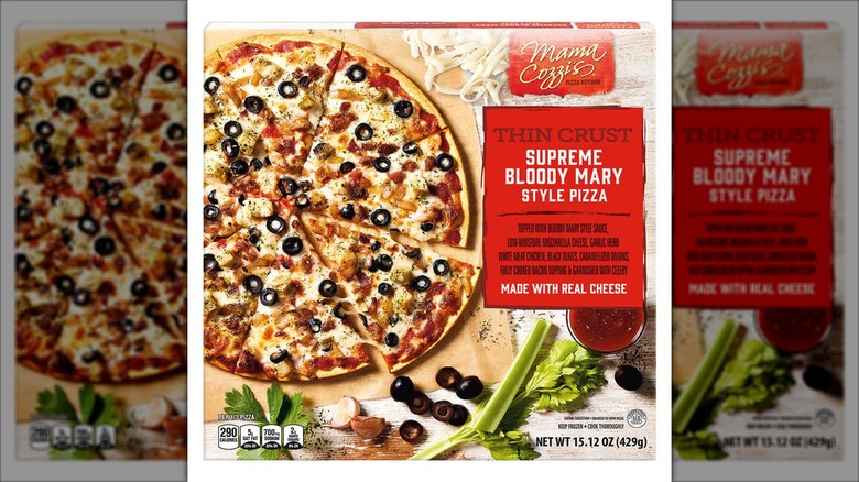 box of thin crust supreme pizza