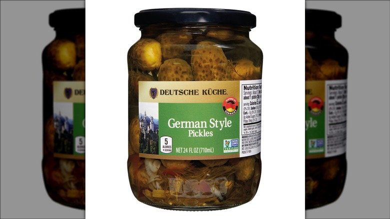 jar of german style pickles