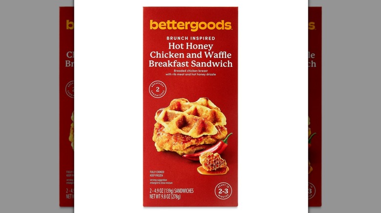 bettergoods Hot Honey Chicken Waffle sandwich