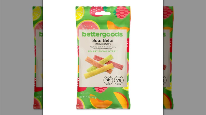 Bag of bettergoods sour belt candies
