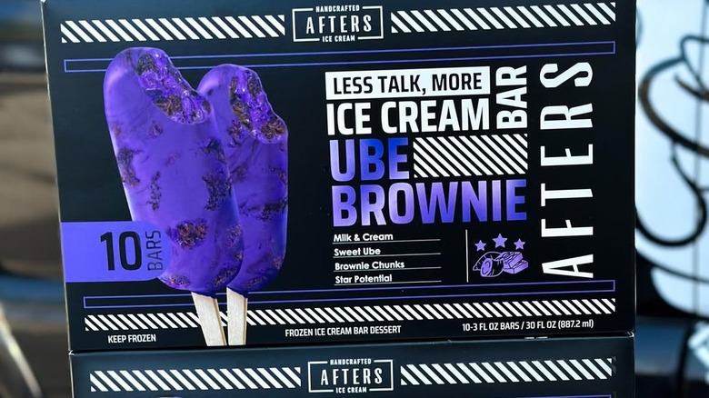 Afters Ube Brownie bars box