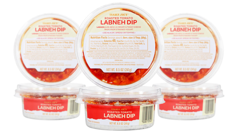 Roasted Tomato Labneh Dip package from two angles