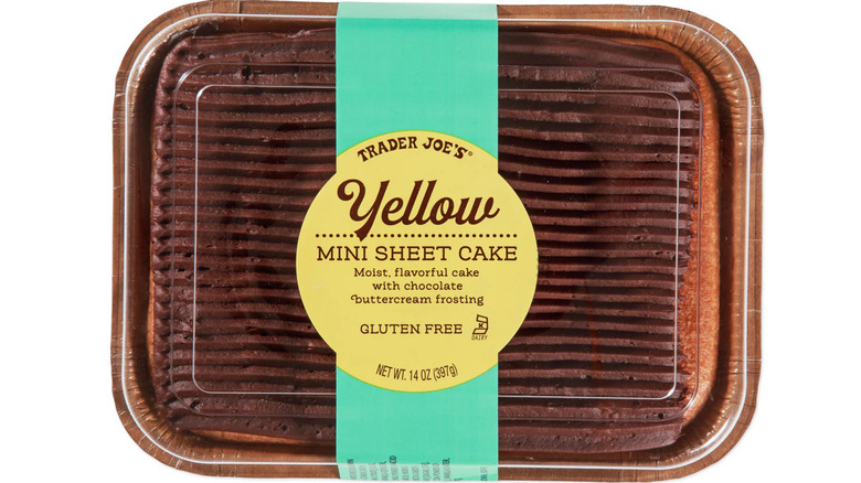single Yellow Mini Sheet Cake