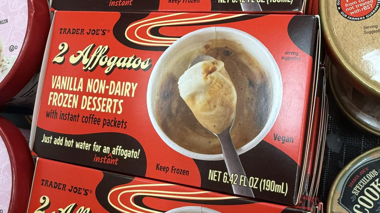 box of Trader Joes affogato cups