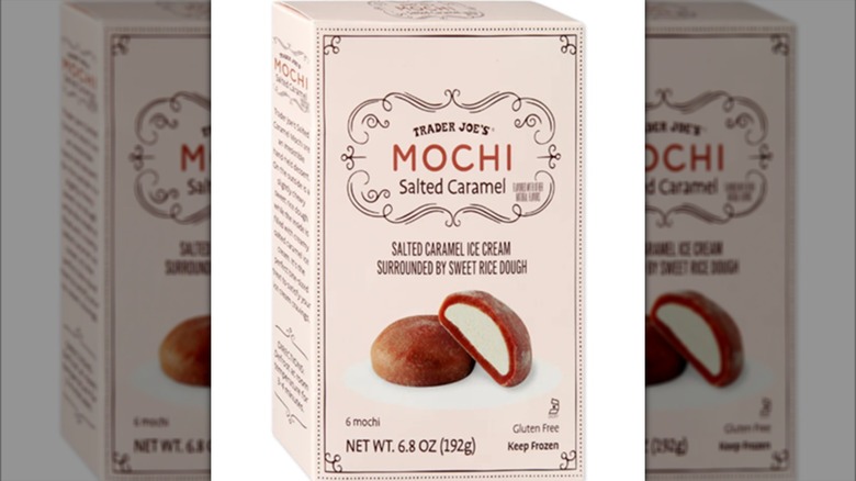 Trader Joes salted caramel mochi