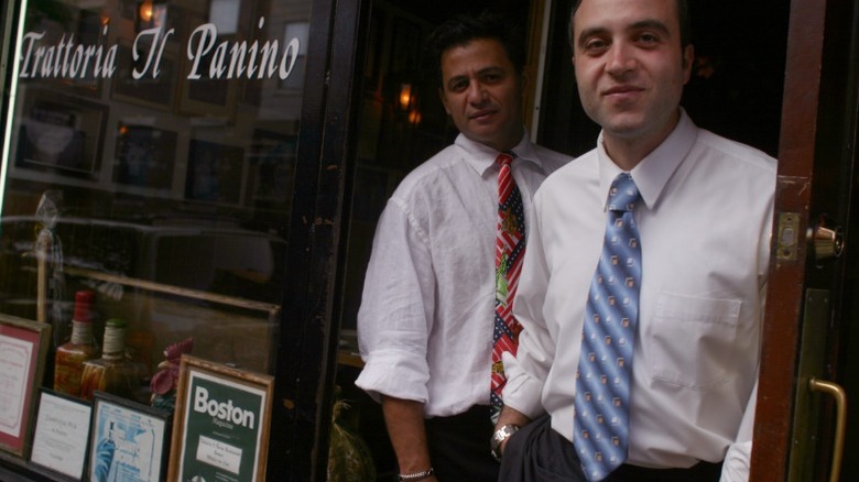 Waiters outside of Trattoria il Panino