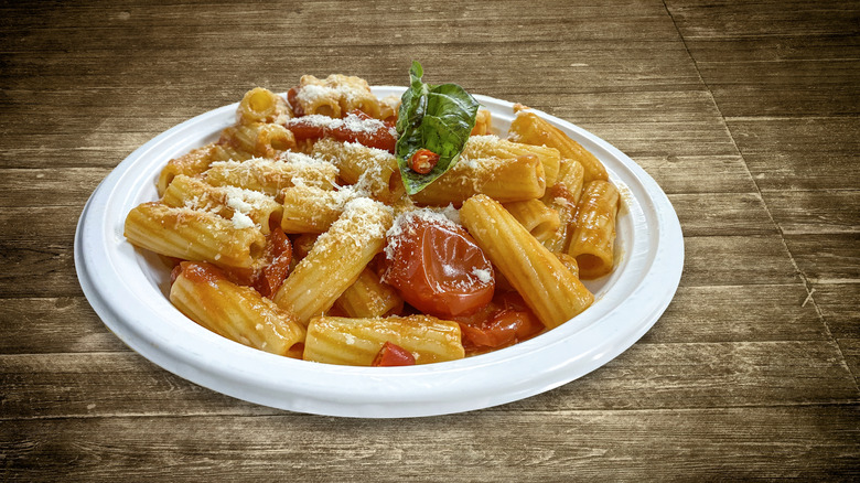 Scarpariello sauce over pasta