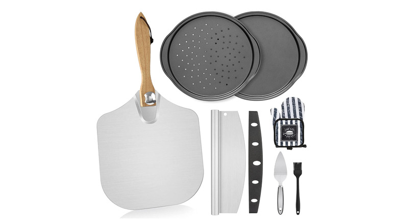 jcaeh 7-piece pizza peel set