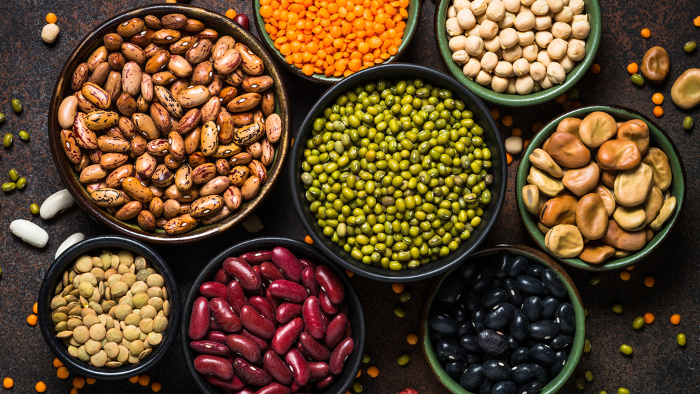 An assortment of beans