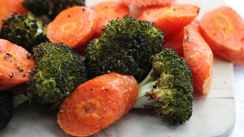 Roasted Broccoli and Carrots