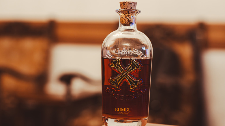 bottle of Bumbu, The Original rum