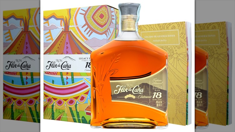 bottle of Flor de Caña 18
