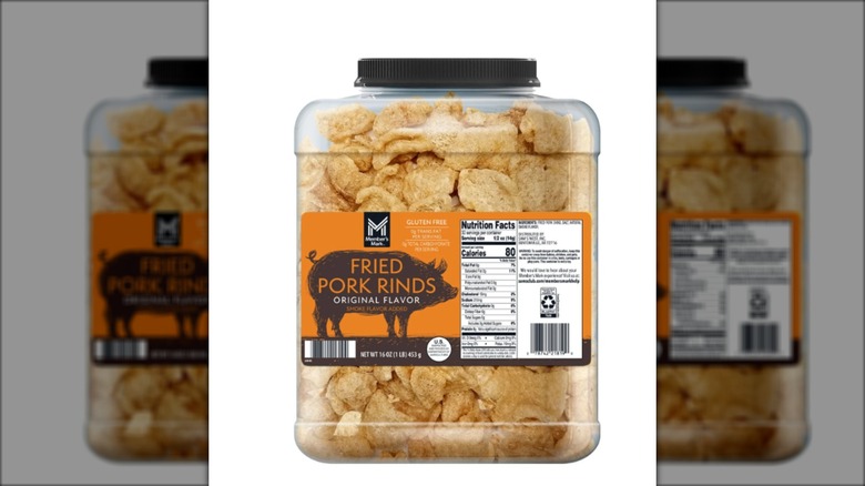 Jar of pork rinds