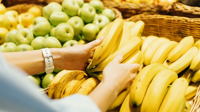 Bunch of ripe bananas