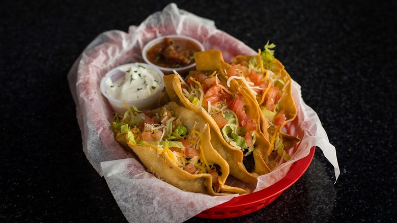Basket of tacos 