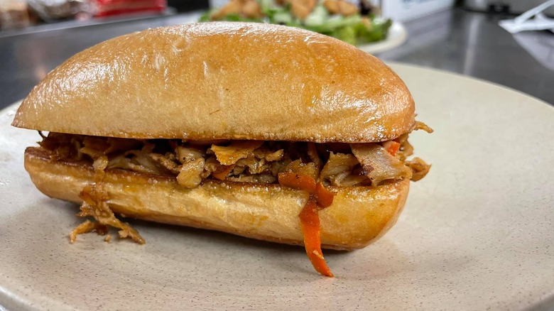 Chicken stir fry sandwich