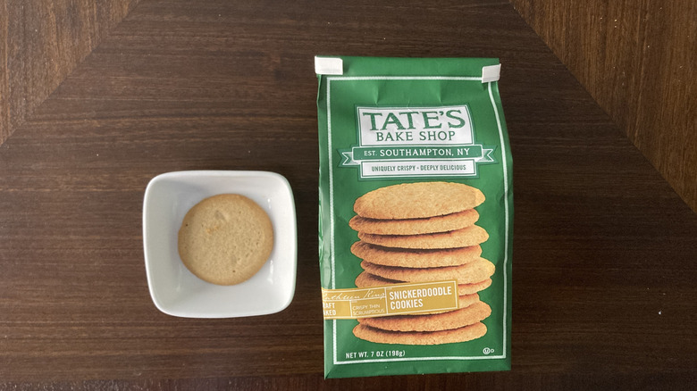 Tate's Bake Shop's snickerdoodles on table