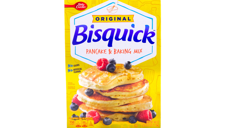 Box of Bisquick on a white background 