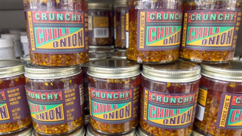 Trader Joe's Crunchy Chili Onion jars