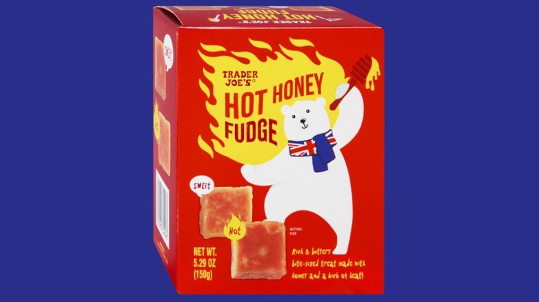Box of Trader Joe's Hot Honey Fudge