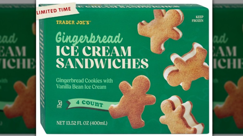 Gingerbread Ice Cream Sandwiches from Trader Joe's