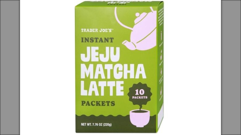 box containing instant matcha latte packets