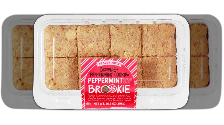 package with peppermint flavored brownie cookie hybrid dessert