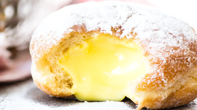 Bavarian cream donut