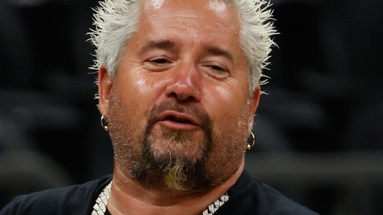 Guy Fieri in hoop earrings